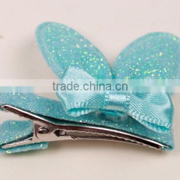 fancy newest arrival butterfly green hair clip kid hair accessory