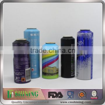 Aluminum refillable air aerosol spray can