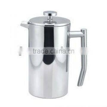 2012 NEW stainless steel double wall coffee pot