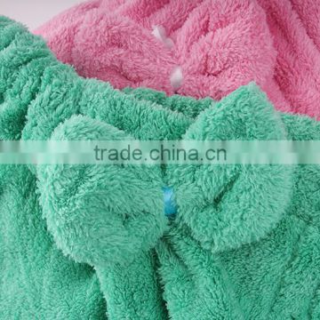 Bowknot bath towel with pocket soft comfortable super absorbent bath skirt