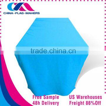 hot sale blue advertise 6ft fit table cover made in china