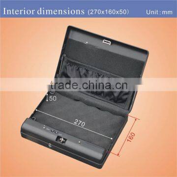 Wholesale- MD500 Micro Vault Digital Code Jewelry Car Handgun Pistol Portable Security Storage Steel Mini Safe Box / Gun Vault photo-4