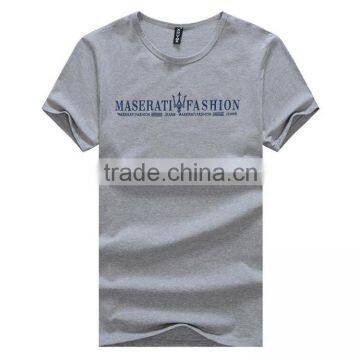 Gray t-shirt with words wholesale custom all over print t-shirt