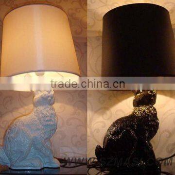 Black Resin Rabbit Table Lamps with E27 MAX 40W for Living Room