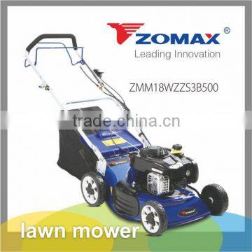 Garden tool wholesale automatic self propelled 18inch petrol briggs and stratton engine lawn mower with gear box and swing blade