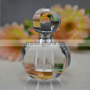 Fashion Round Shape Crystal Empty Perfume Bottle