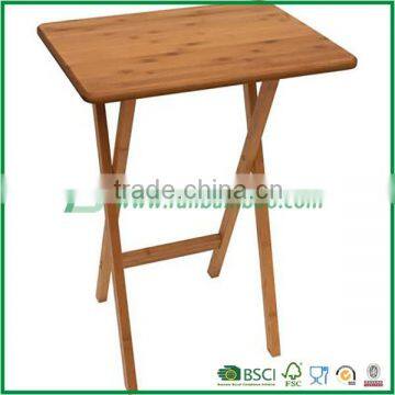 Foldable bamboo coffee table for living room
