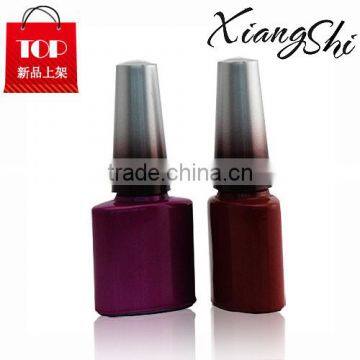 10ml Flat Gel Nail Polish Glass Bottle With Aluminum Cap And Brush