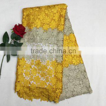 2015 New Coming Cord Lace 100% Polyester Satin Fabric Chemical Fabric for Party Dress