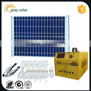 2016 new products portable solar home lighting system with led bulb