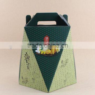 special shape foldable paper bag with cut handle