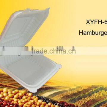 Biodegradable plastic fhamburger box