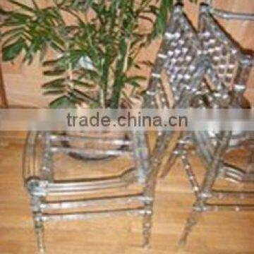 white plastic garden chair