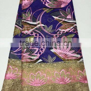 CL60012 2016 New Coming Fashion Hot Sale Nice Lace Designs With Wax Fabric French Lace photo-6