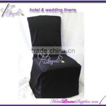 Square Top Black Banquet Chair Slip Covers, Cheap Banquet Chair Slip Covers for Sale