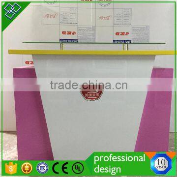 New model retail cosmetic display counter wood stand shelf