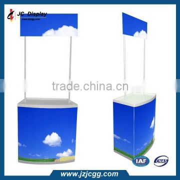 Exhibition Table Pop up Promotion Table/Desk with Top Banner