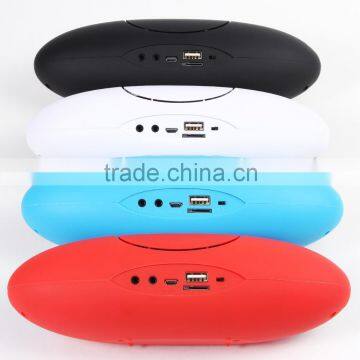 2016 New Products in China Pusle Led Light Portable Colorful Wireless Olive Shape Speaker Bluetooth for Iphone 6 photo-2