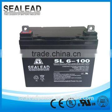 excellent power performance low self-discharging rate 6v 100Ah battery