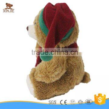 Custom Made Cheap Plush Teddy Bear Toy With Christmas Hat Quality Choice photo-2
