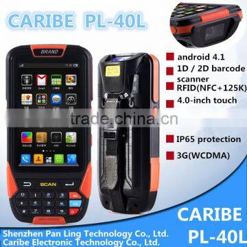 CARIBE PL-40L Aa112 Cheapest honeywell laser barcode reader pda with GPS positioning ,GPRS 3G network