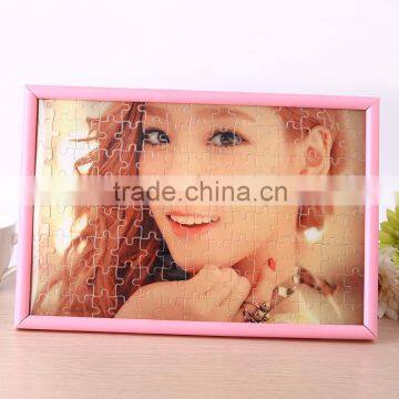 sublimation blank jigsaw puzzle with frame