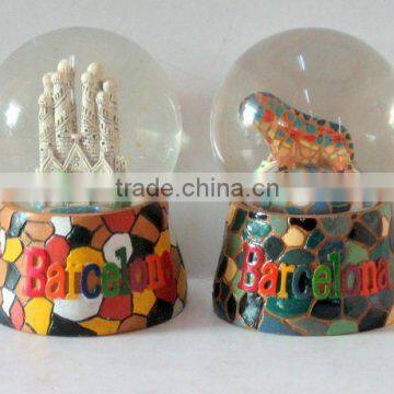 polyresin building snow ball craft