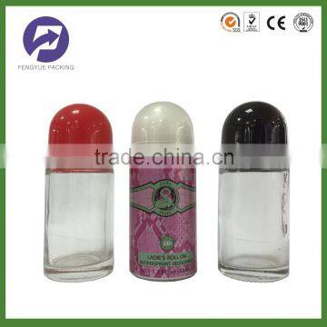 30ML & 50ML Cylindrical FEMME roll-on glass bottle