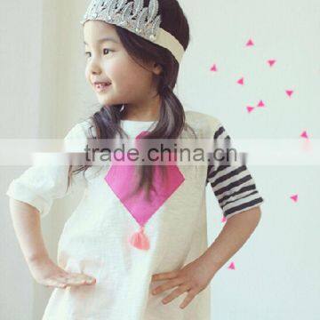 Blank T-shirt Dress With Pink Printing Kids T-shirt Wholesale Quality Choice photo-2
