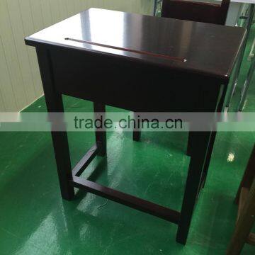 Wooden School Desk Combo Desk School Desk With Bench HXZY046 photo-4