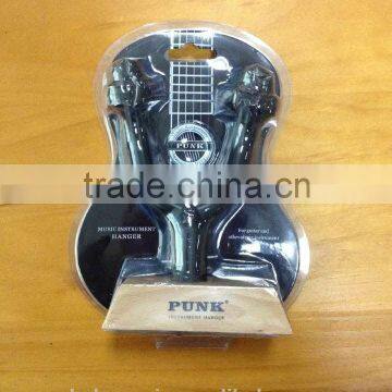 Locking Type Short Guitar Wall Hanger Pothook Made of Metal/Wood photo-6