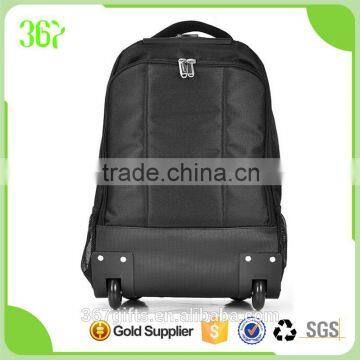 Wholesale Online Backpack Trolley Wheeled 600D Polyester Trolley Bag With Many Pockets photo-2