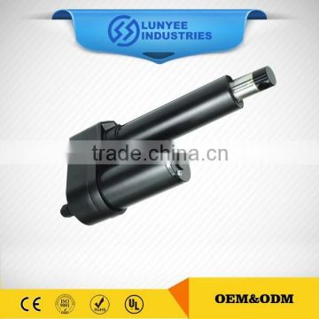 High effiency dual linear actuator with track