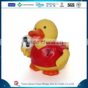 2016 Customized L13.8*W13*H13.8CM Yellow Resin Duck Figurine