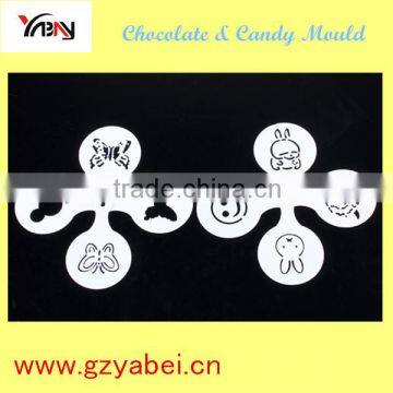 YT02 Cake decoration stencil set 8 /Capuchino