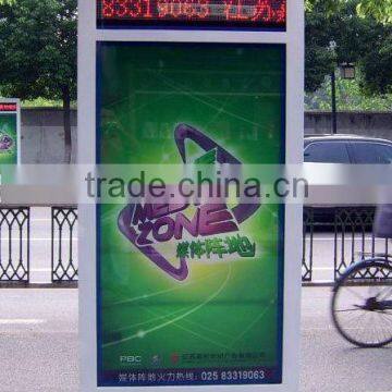 outdoor led scrolling light box display with key locking