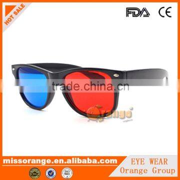 3D two color lenses glasses classical model sunglasses fashion eyeglasses