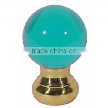 china made new product crystal ball curtain rod finial