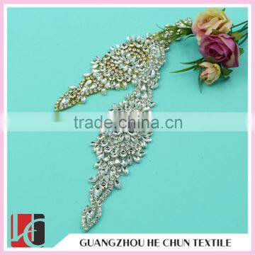 HC-0163 Sequin Crystal Bead Applique for Party Dress Quality Choice photo-4