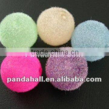 16mm Chunky Flocky Resin Beads Wholesale(RB044)