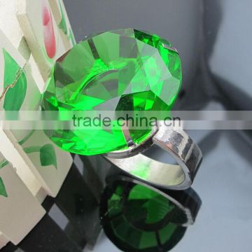 Green Decorative Crystal Diamond Napkin Ring For Hotel&Restaurant Decoration