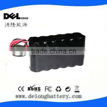 6000mah 11.1v cylindric li-ion battery pack with PCM