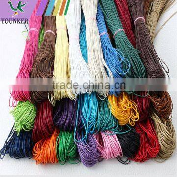 Cord, 1mm Waxed wax cotton cord macrame Jewelry bracelets, necklace string, cotton cord