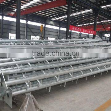 10 meter Height Steel Pole with ladder and light frame