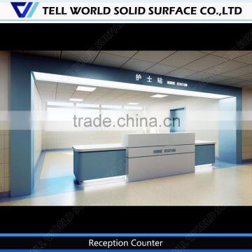 Straight stand desk/hospital reception desk/customized reception desk