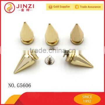 Custom high quality spike rivet hardware for bags