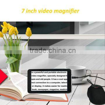 7 Inch Low Vision Reading Aids Electronic Magnifier 30X to 60X PAL / NTSC