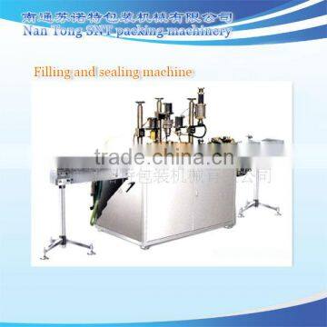 Inflatable aerosol filling and sealing & gas inflation machine