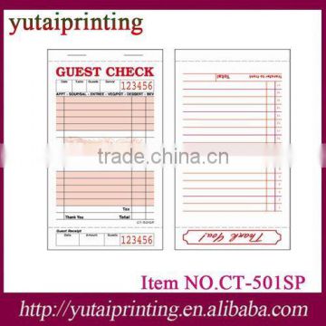 Wholesale High Quality Restaurant Guest Check Book