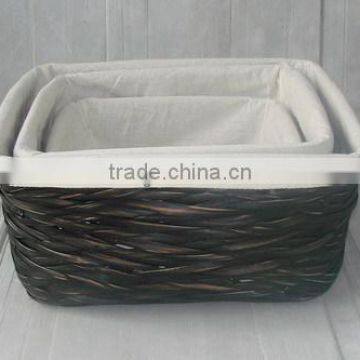 Vietnam bamboo basket with liner